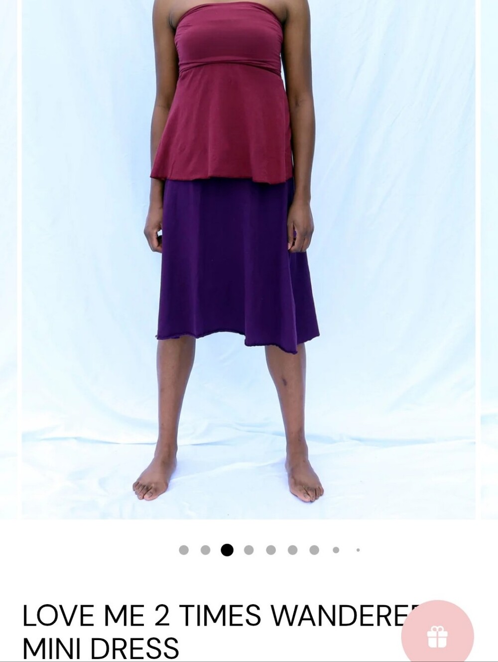 Gaia Conceptions Love Me 2 Times Wanderer Mini Dress Grey Xs - Picture 7 of 8